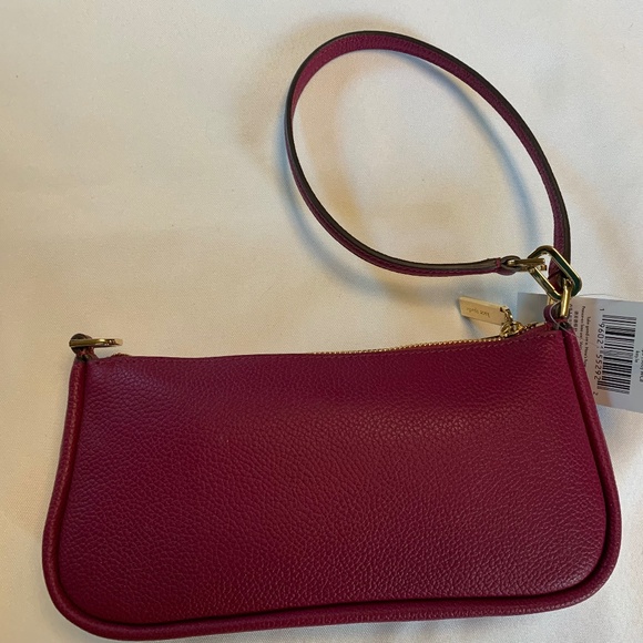 NWT! Kate Spade ♠️ Genuine Pebbled Leather Kayla Convertible Handbag / Wristlet! - Picture 9 of 13